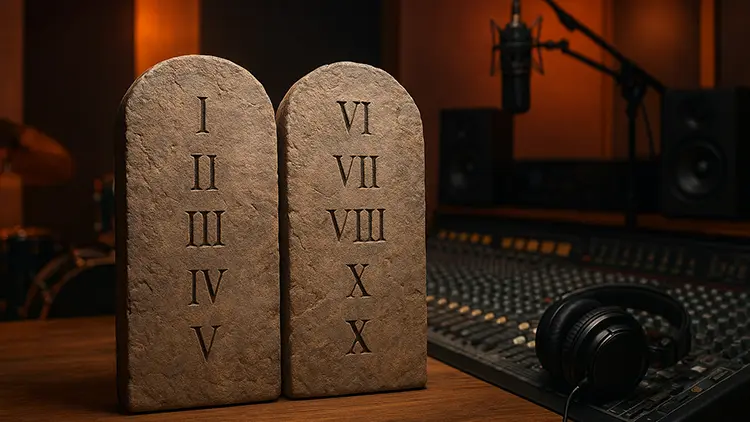 עשרת הדברות להפקה מוזיקלית מקצועית באולפן הקלטות